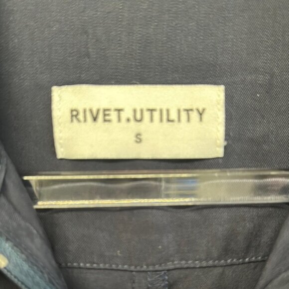 Rivet Utility Stunner Indigo Romper EUC - Picture 2 of 5